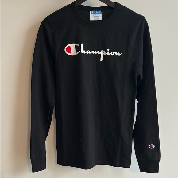 Champion Men's Black Long Sleeve Shirt NWOT - Picture 2 of 3